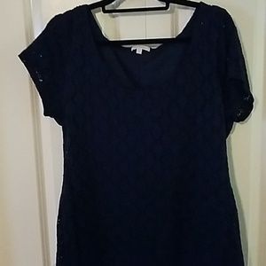XXL Blue Lace Isaac Mizrahi Dress